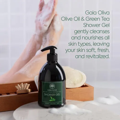 Gel De Ducha De Oliva Gaia Oliva Con Té Verde Y Coco
