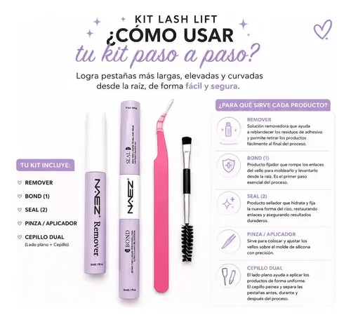 Kit Naez De Aplicación De Pestañas Bond Seal Removedor Pinza