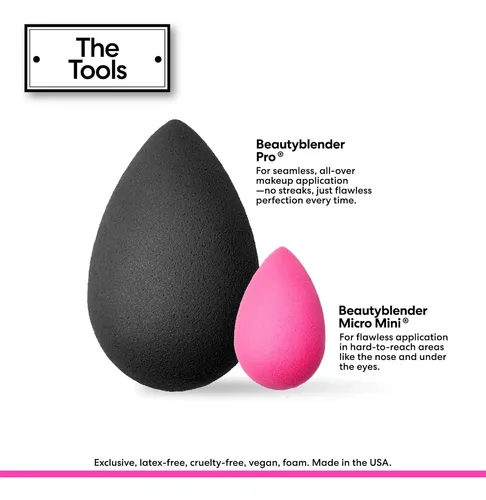 Set De Esponjas Maquillaje Precisas Reutilizables Veganas