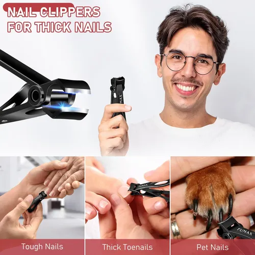 Toenail Clippers Fumax For Thick Toenails 15mm Wide Jaw