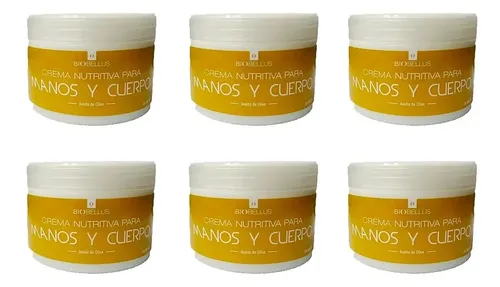 6 Crema De Oliva Para Manos Y Cuerpo – Biobellus 250g