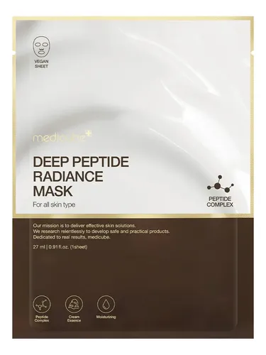 Mascarilla Medicube Deep Peptide Radiance 27 Gr 1u Iluminadora Peptidos Todo Tipo De Piel