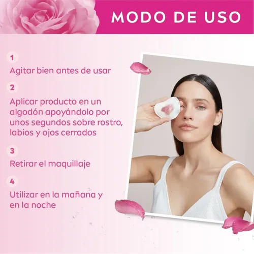 Agua Micelar Bifásica Nivea Rose Care 400 Ml