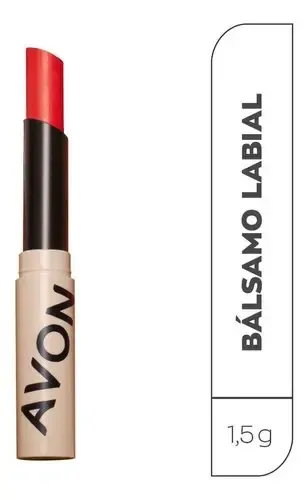 Bálsamo Labial Avon con Color en Barra, Tono Rojo
