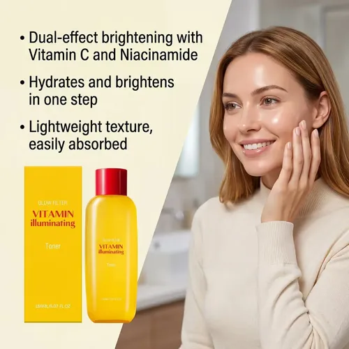 Tónico Facial Iluminador Con Vitamina C Eqqqual Berry 150ml