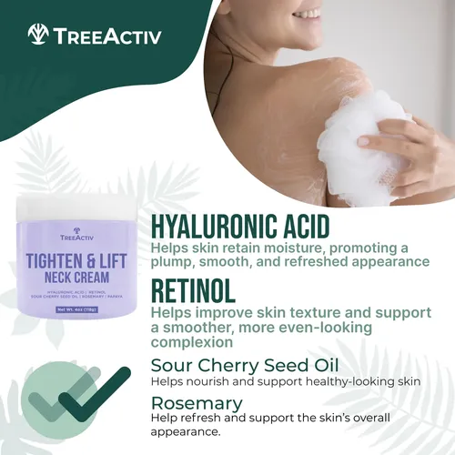 Crema Reafirmante Para El Cuello Treeactiv 118 G Con Ácido H