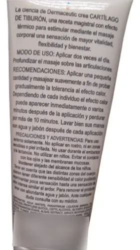 Gigot Dermaceutic Crema Cartilago De Tiburon 70 Gr.