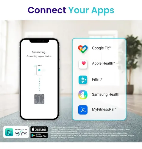 Báscula Inteligente Con Bluetooth Etekcity Fit 8s
