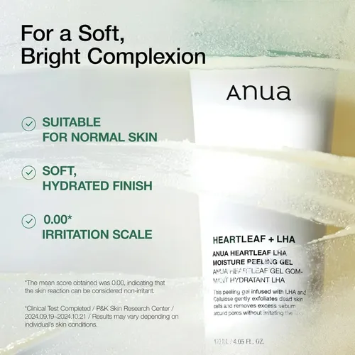 Anuaa Gel Exfoliante Hidratante, Exfoliación Suave
