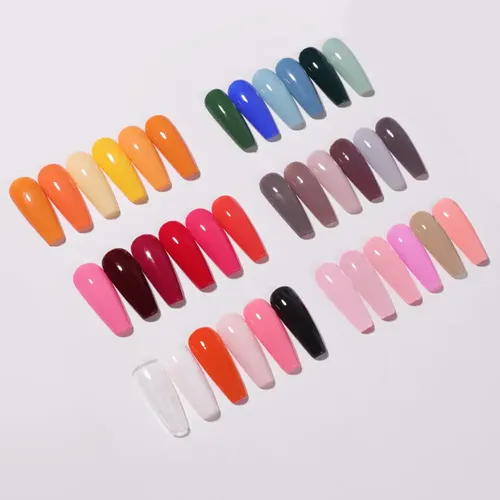 Nuevo Kit De Polvos For Uñas: 6 Colores, No Se Necesita
