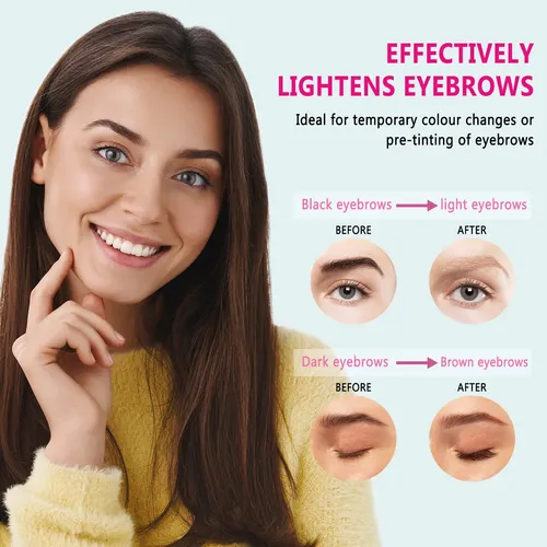Kit Aclarador De Cejas Natural Soft Finish Salon .