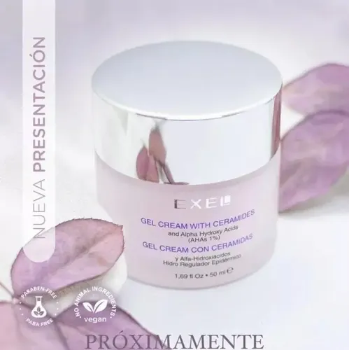 Gel Cream Con Ceramidas Y Ahas Hidro Reguladora Exel Momento de aplicación Día/Noche Tipo de piel Todo tipo