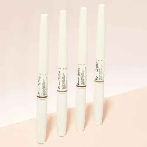 Brow Pen Haleys Medium Brown 2 En 1 Definición Y Fijación