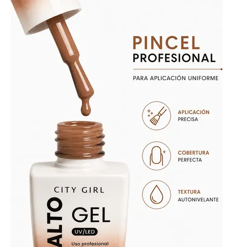 Esmalte Semipermanente City Girl 15ml Uv/led Profesional