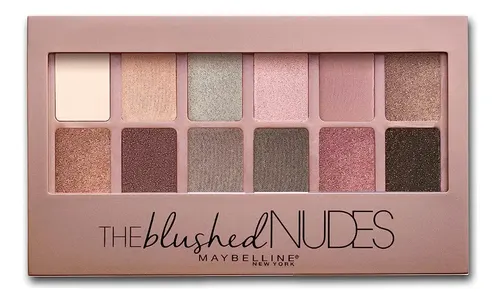 Paleta de sombras de ojos Maybelline New York Nudes Naked de 12 colores