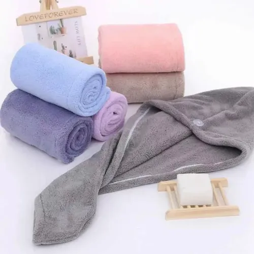 4 Toallas De Microfibra For Secar El Cabello Gorro De Ducha