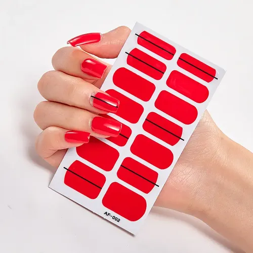 Tiras Adhesivas Esmalte Uñas Decoración Con Lima Incluida