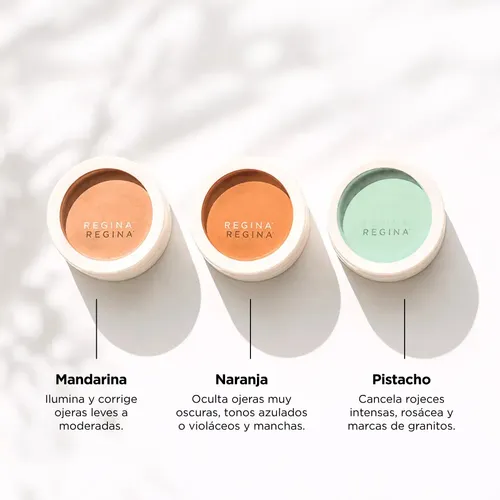 Corrector De Color Ojeras Regina Maquillaje Profesional 01 Pistaccio