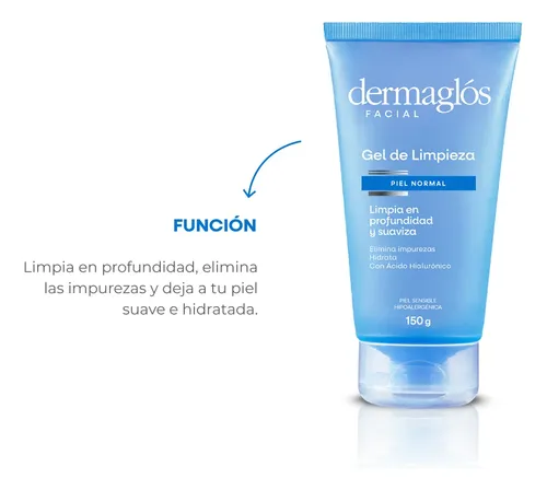 Dermaglós Facial Gel De Limpieza Purificante Pieles Normales Suaves E Hidratadas