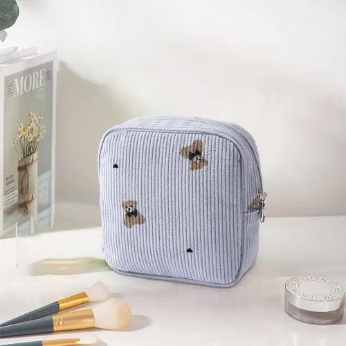 Bolsa De Maquillaje Fresca Pequeña Bag Mouth De Doble Capa