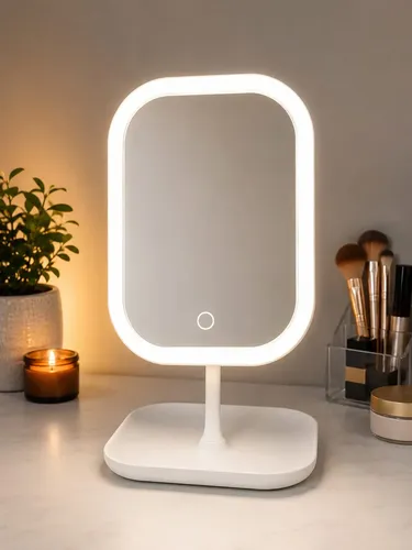 Espejo Luz Led / Depilador De Cejas Recargable