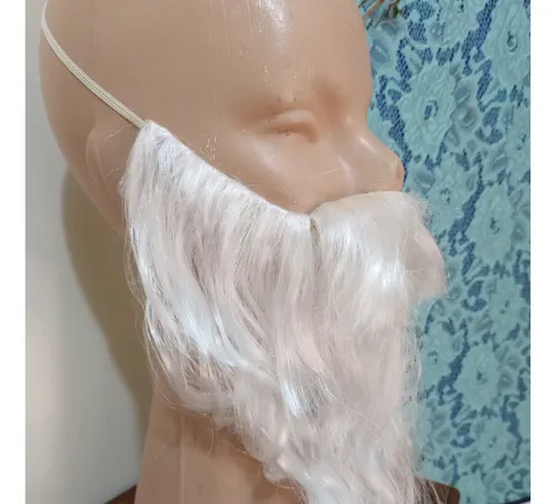 Barba Corta Blanca Disfraz No Peluca By La Parti Wigs!