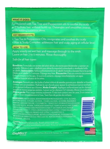 Mascarilla Capilar Hi-pro-pac Árbol De Té Y Menta 51 Ml (12