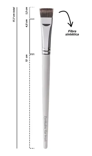 Pincel Difuminador Maquillaje Sombra Ojos Melody Scher Blanco