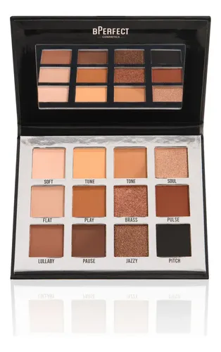 Paleta De Sombras Bperfect Mini Muted 12 Tonos Neutros