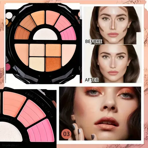Set De Maquillaje De 109 Colores, Marrón Baya, 48 Sombras De