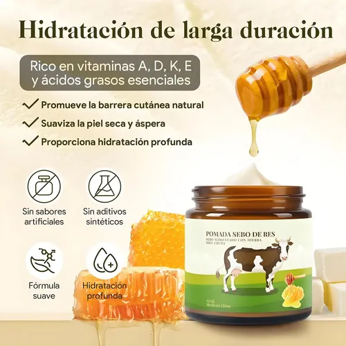 Lm Crema Facial De Sebo De Res Nutritiva, Cuidado De La