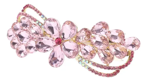 Pinza Para El Pelo Con Strass, Fijación Segura