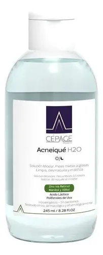 Cepage Acneique Solución Micelar H2o Piel Grasa 245 Ml