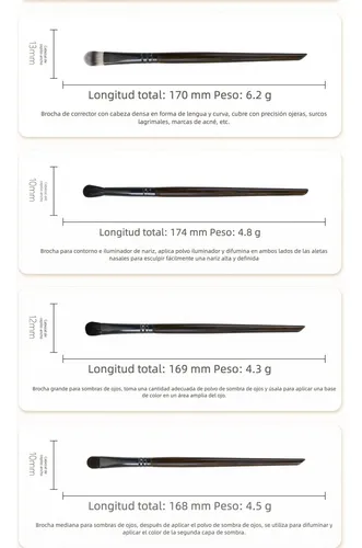 Tendencia Set 14 Brochas Maquillaje Cerdas Naturales ..