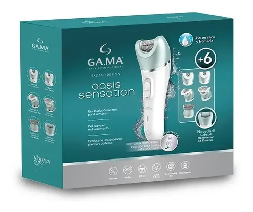 Depiladora Electrica Gama Oasis Sensation Con 6 Funciones