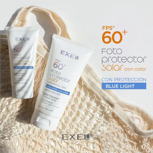 Exel Fotoprotector Solar Spf 60. Tono Blanco Corporal