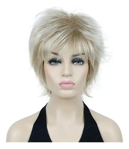 Lydell Peluca Sintética Shaggy Onda, Modelo 15bt613 Rubia