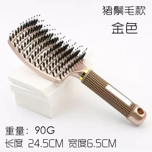 Cxre Cepillo De Cerdas Jabalí Y Nailon Para Cabello Liso, Ce