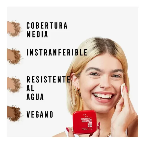 Rimmel Base Compacta Lasting Finish Masaromas Tono 010..latt