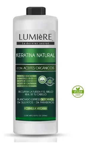 Alisado Lacio Profesional Natural Sin Formol 250ml Lumiere