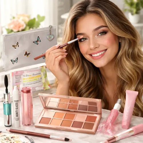 Kit Maquillaje Niña Adolescente Tono Suave E Intenso Make Up