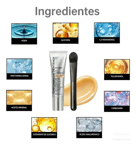 Haizhilan Crema De Ojos Apretada 20ml, Crema De Ojos Tempora Todo Tipo De Piel Día/noche