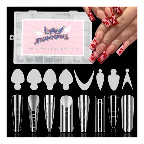 Kit De Formas Duales Para Uñas Francesas Bomoqing 384pcs