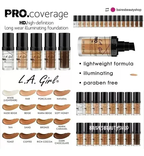 Base De Maquillaje Profesional La Girl Hd Pro 100% Original