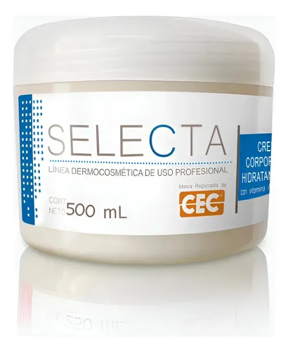 Crema Corporal Hidratante Selecta Vitamina A E Fragancia Neutra 500ml