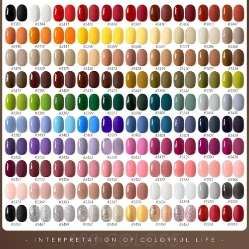 Set De Gel 108 Piezas Gaoy Con 100 Colores Y 8 Esenciales