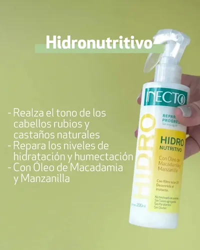 Spray Hidronutritivo Con Filtro Solar Inecto
