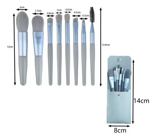 Set De 32 Brochas De Maquillaje Mini Portátiles En 4 Colores