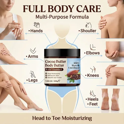Body Butter Grospe Manteca De Cacao Con Vitamina E 200 G