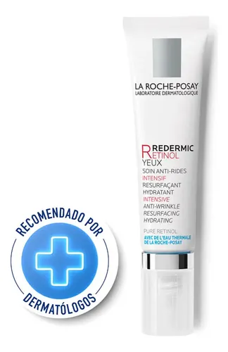 Crema Retinol Ojos La Roche-Posay Redermic noche para todo tipo de piel de 15mL/14g 30+ años